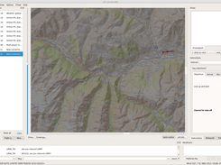 Use of a topographic map in an ATC-pie session at Aosta, Italy