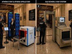 Athena AI x-ray with WDS vs old school xray with metal detector setups