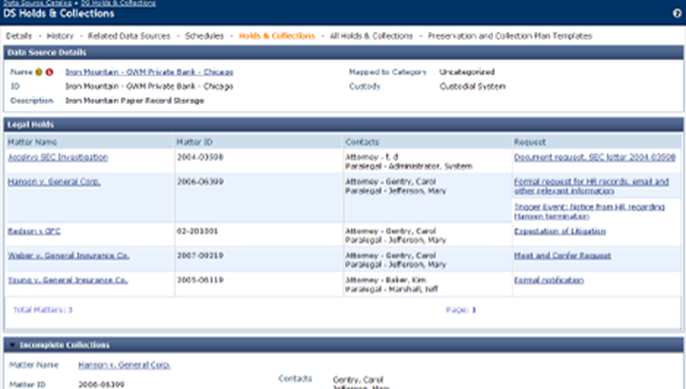 Atlas eDiscovery Management Screenshot 1