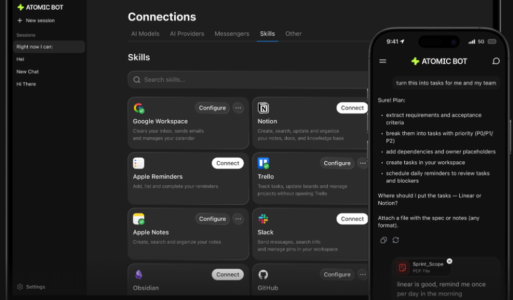 Atomic Bot Screenshot 1