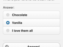 Voting Screen on Device
