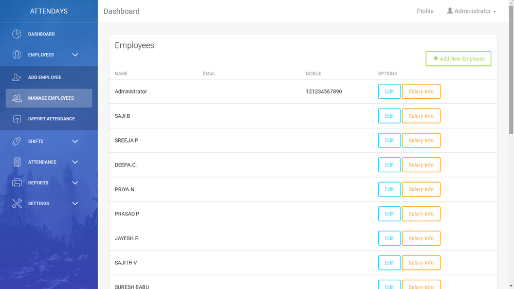 Attendays HR Suite Screenshot 1