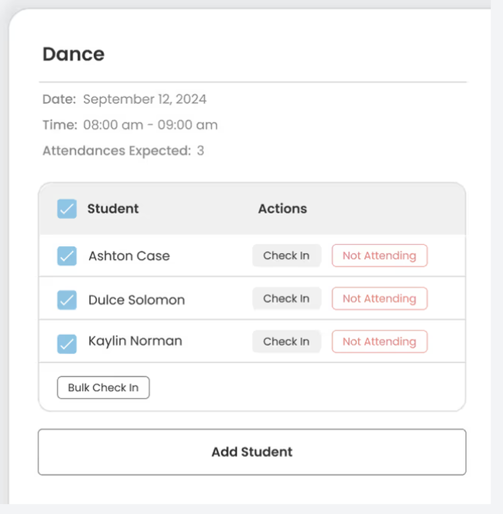 Attendly Check In/Out