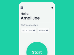 Attendo: Dashboard screen from where you can easily take attendance.