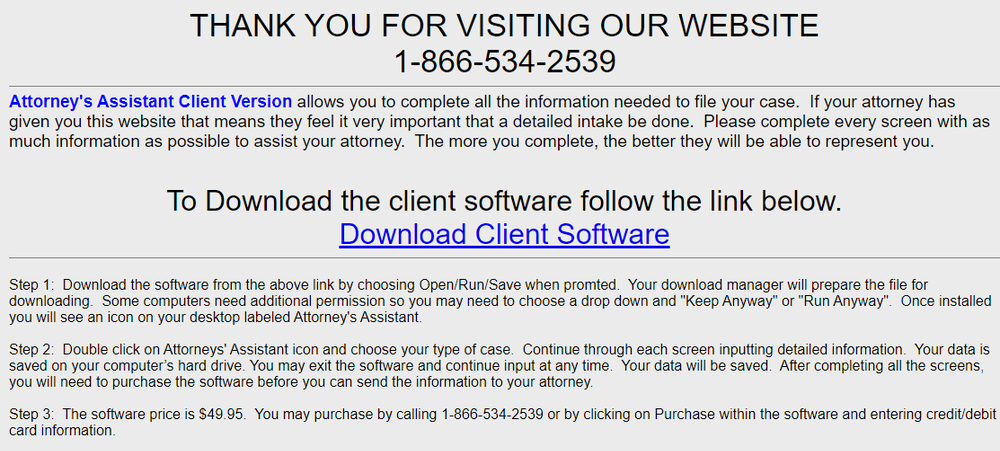Attorneys Assistant Screenshot 1