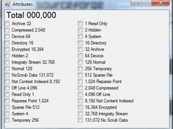 Attribute Totaling Program Screenshot 1