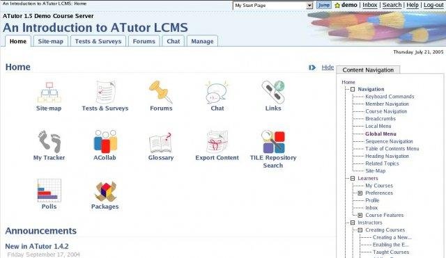Atutor Learning Management System Download Sourceforge Net