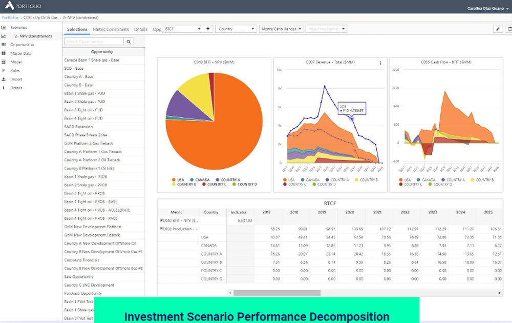 Aucerna Portfolio Screenshot 1