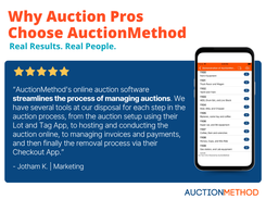 Auction teams using AuctionMethod report faster lot creation, smoother bidder check-in, and quicker payment collection. The platform reduces admin time, improves accuracy, and helps auctions run more efficiently from setup to settlement.