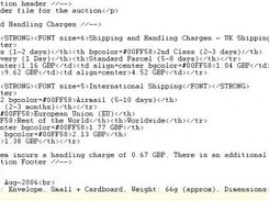 Generated HTML Output (Raw Text)