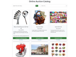 Auctria online website and catalog