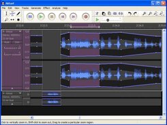 Audacity-extra with dark-field theming enabled