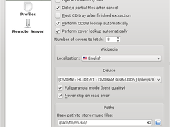 Configuration dialog
