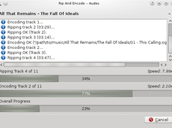 Extraction dialog