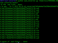 .aud (.AMR) files converter for Linux Screenshot 1
