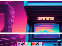 Page d'accueil de l'appli