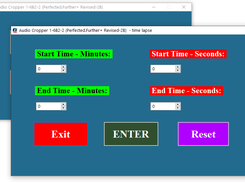Audio Cropper 1-B6-2 (PF+ Rev2B) PC Apps sceenshot 1B [Entry for start to end time duarations]
