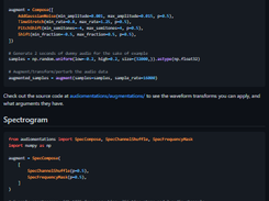 Audiomentations Screenshot 1
