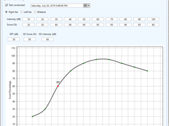 Speech audiometry interface