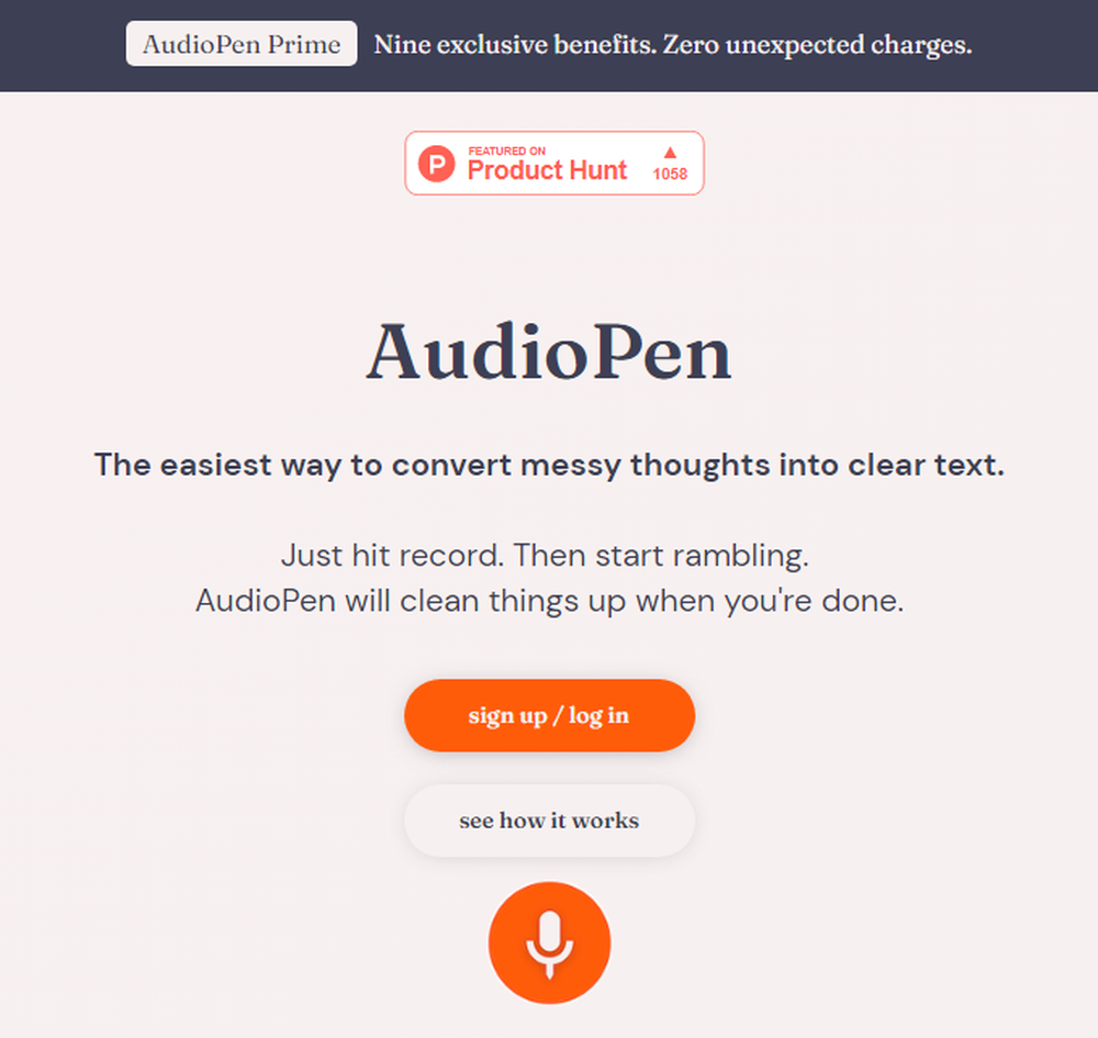 AudioPen Screenshot 1