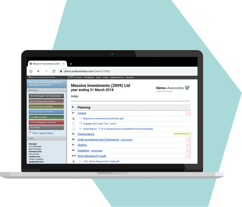 Audit Assistant Screenshot 1