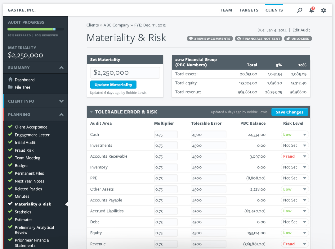 AuditFile Screenshot 1