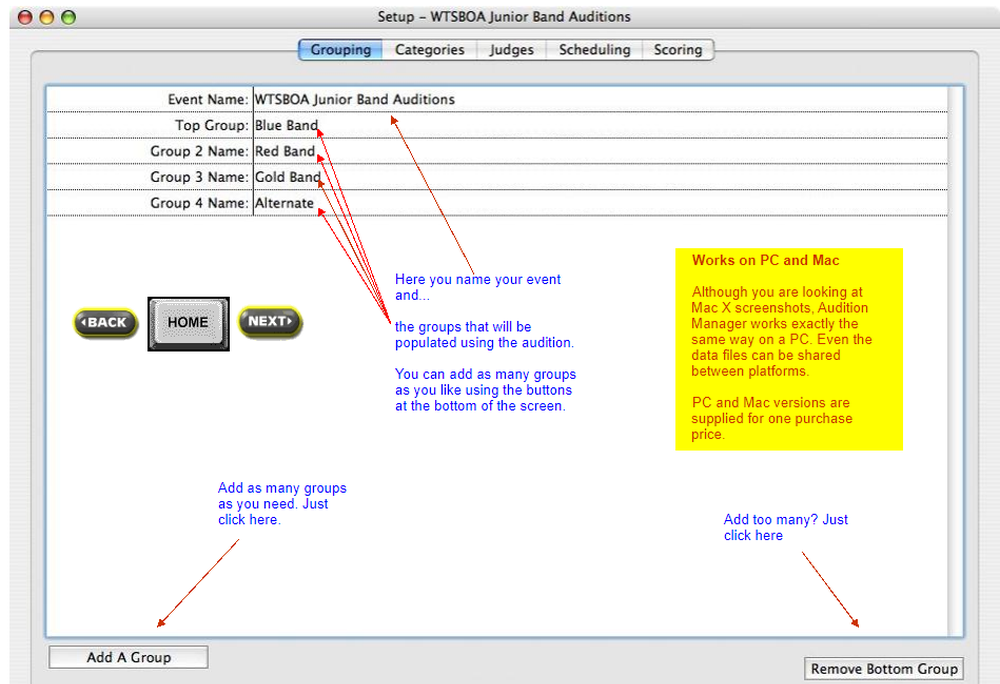 Audition Manager Screenshot 1