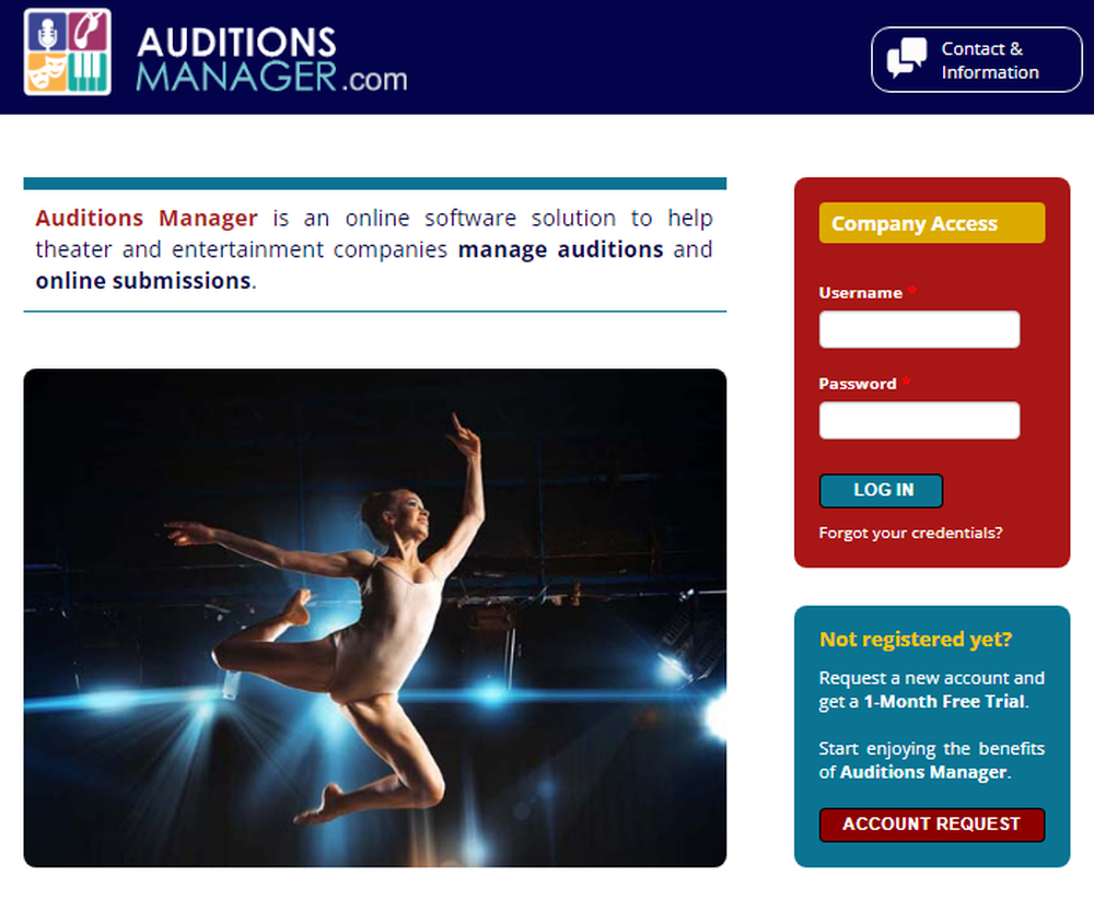 Auditions Manager Screenshot 1