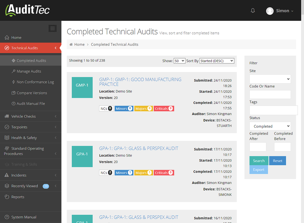 AuditTec Screenshot 1