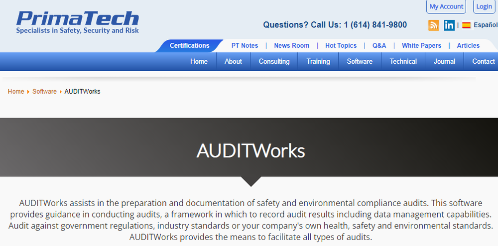 AUDITWorks Screenshot 1
