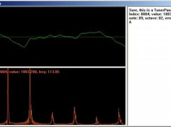 Pre-Alpha AudToy showing its waveform, FFT, and tuner panels