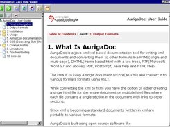 AurigaDoc output sample for Java Help