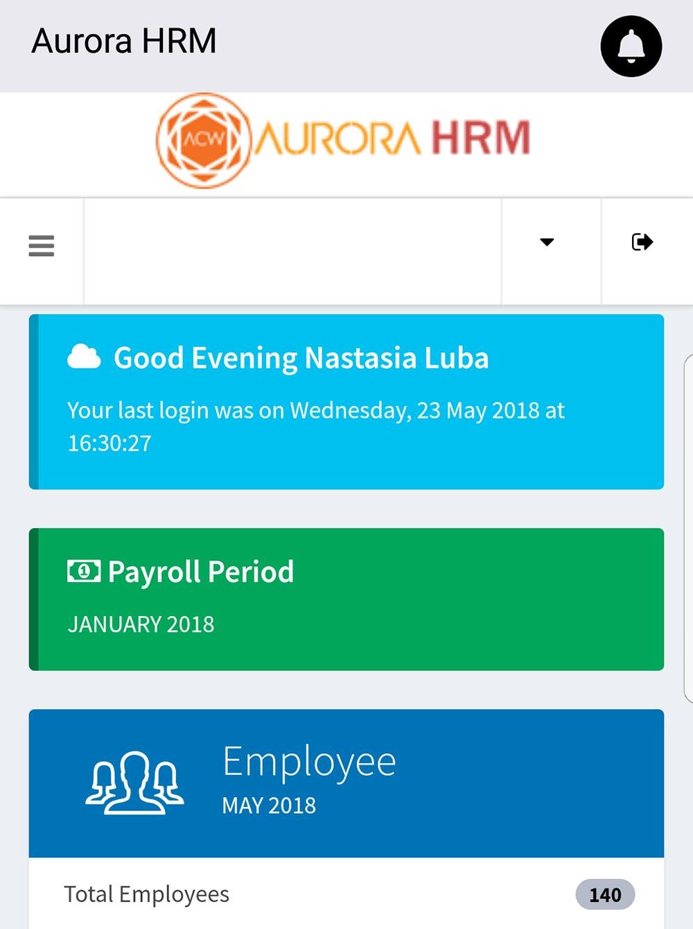 AuroraHRM Screenshot 1