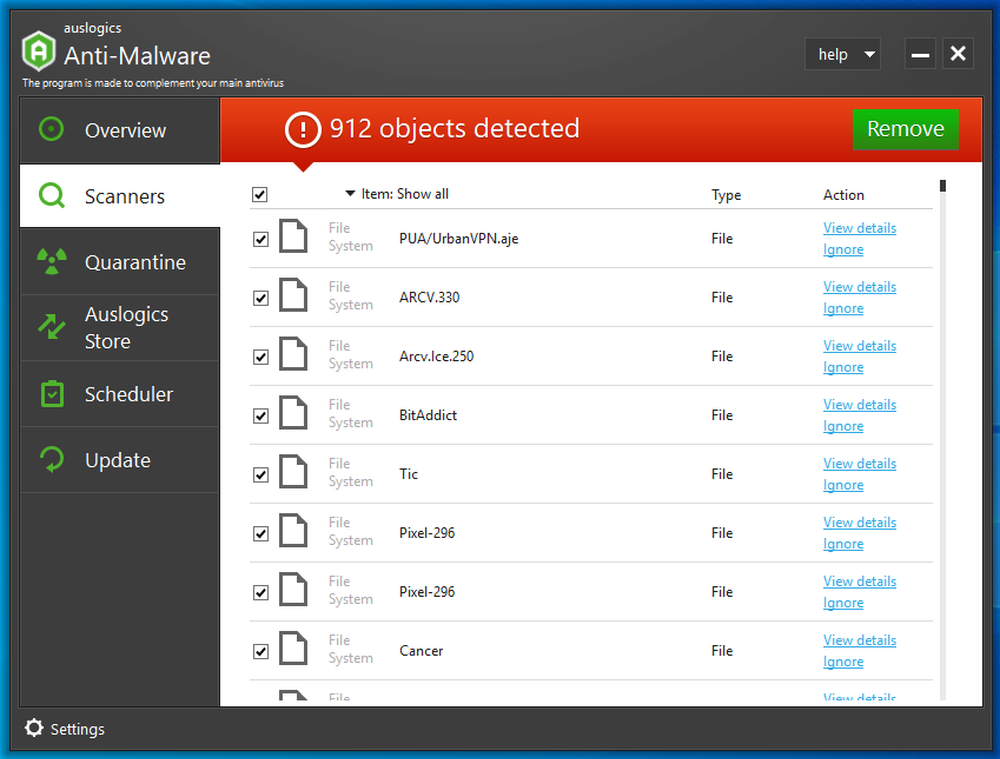 Auslogics Anti-Malware Screenshot 1