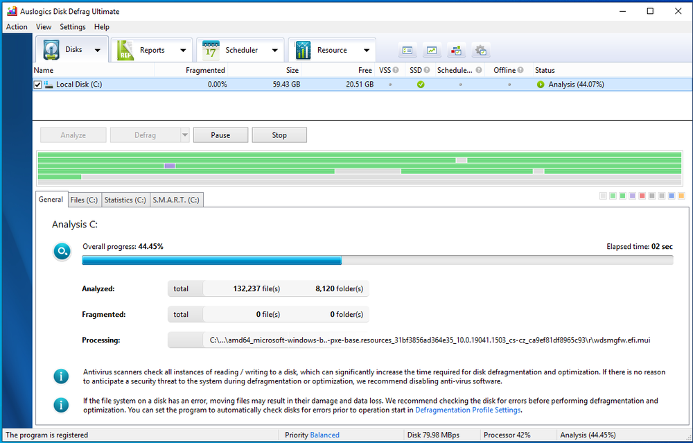 Auslogics Disk Defrag Ultimate Screenshot 1