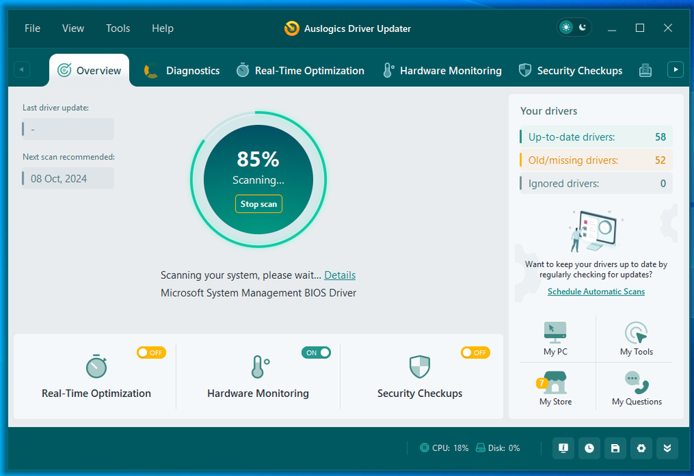 Auslogics Driver Updater Screenshot 1