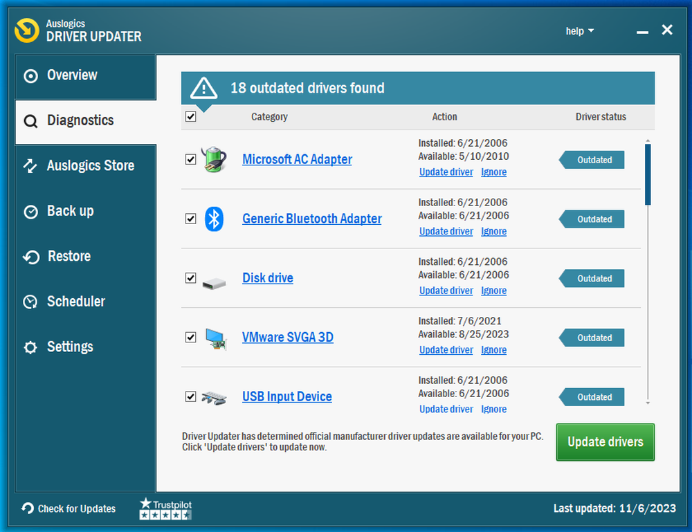 Auslogics Driver Updater Screenshot 1