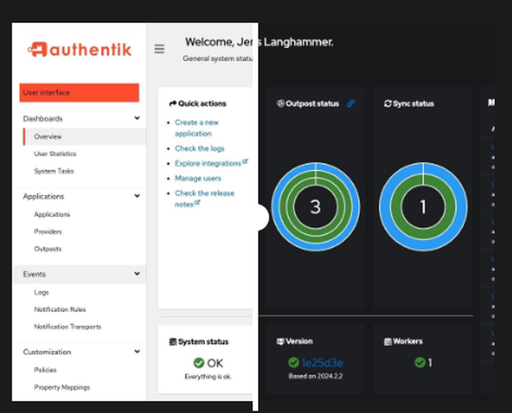 authentik Screenshot 1