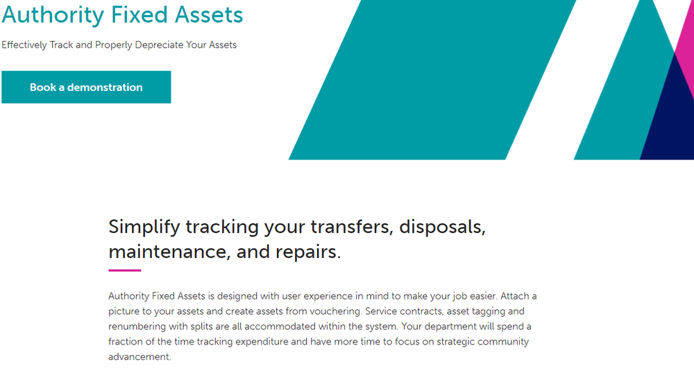 Authority Fixed Assets Screenshot 1