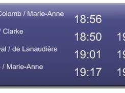 Auto-Bus monitoring 4 bus stops in Montreal