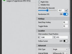 Auto Clicker running - minimal interface, no overlays, no telemetry