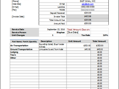 auto repair receipt
