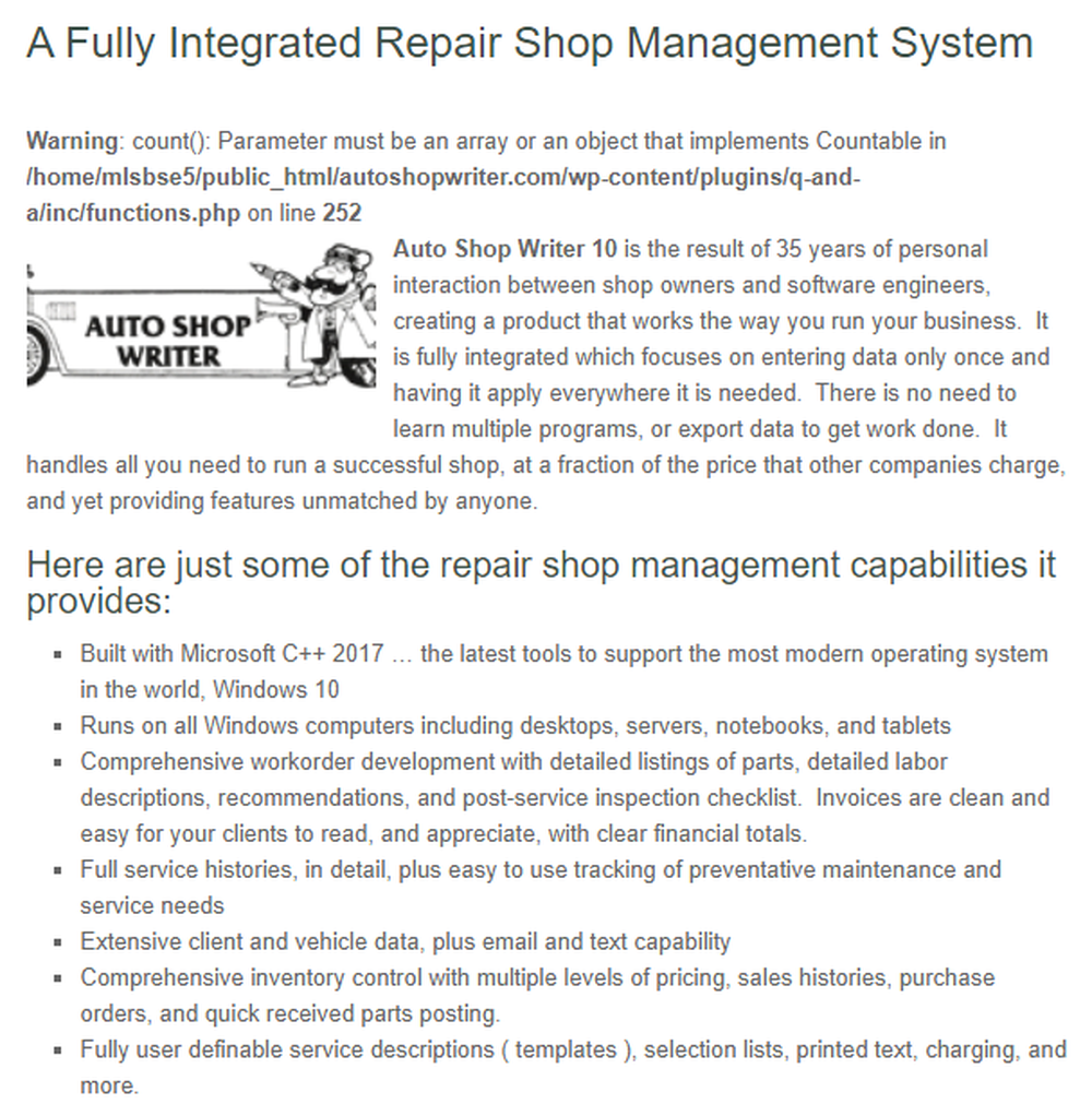 Auto Shop Writer Screenshot 1