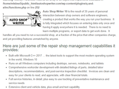 Auto Shop Writer Screenshot 1