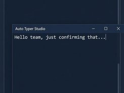 Running - text is auto-typed into the focused window, press F8 again to stop
