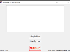 Auto Typer by Saurav Hathi