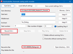 prepare recording an audio file