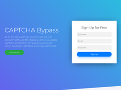 CAPTCHACoins CAPTCHA Bypass Web Service Screenshot 1