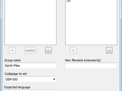 The settings dialog