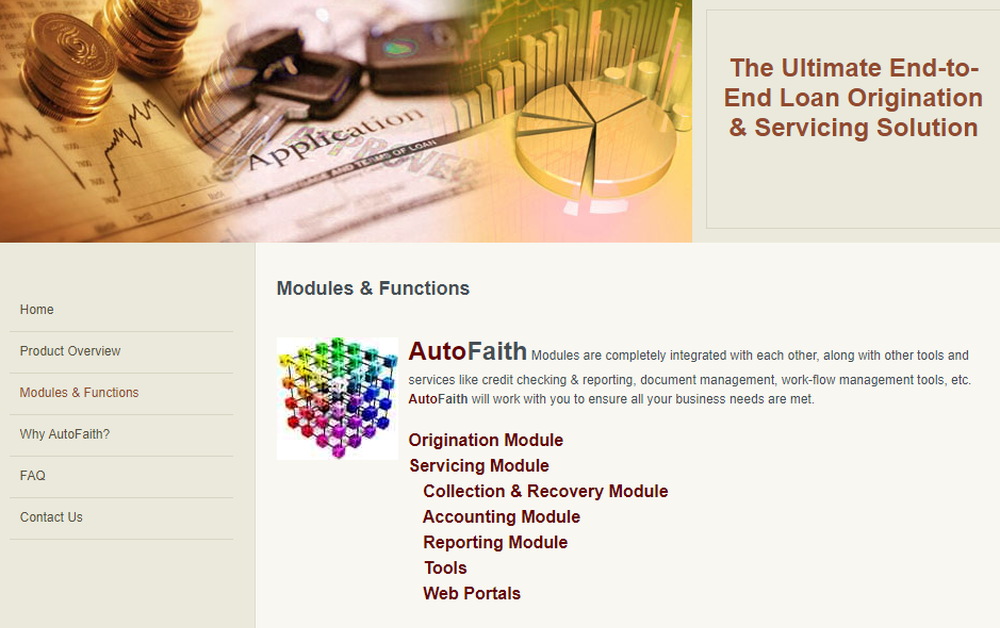 AutoFaith Lending Platform Screenshot 1